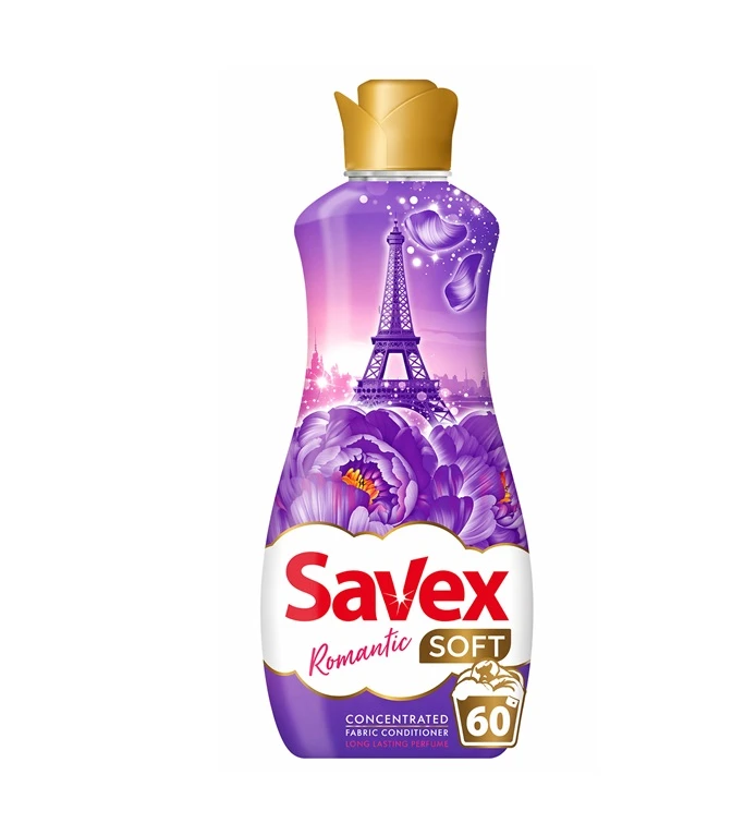 Balsam Rufe Concentrat Romantic 1.5L 60 Spălări Savex Soft